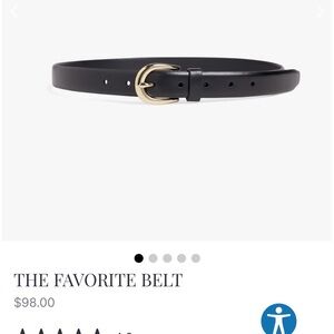 Favorite Daughter Belt - Black with Gold Buckle